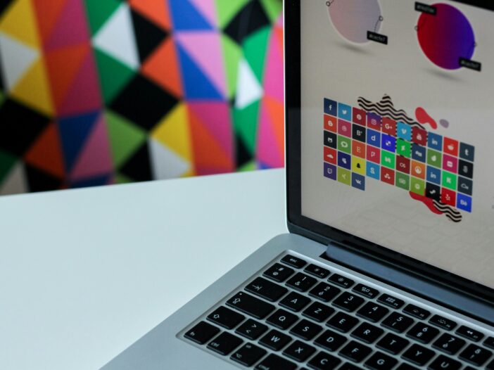 Image of computer with designs on screen - Azunga Marketing Web Design and Development in Portland, OR